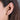 Zirconia Studded Triangle Earrings
