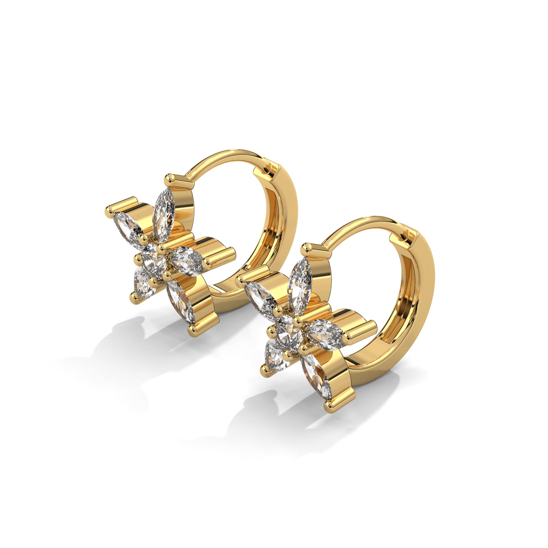 The Floral Hoop(8mm) – Jewellery Hut - Main Image