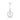 HNG-125- The Hollow Ring with Zirconia Drop